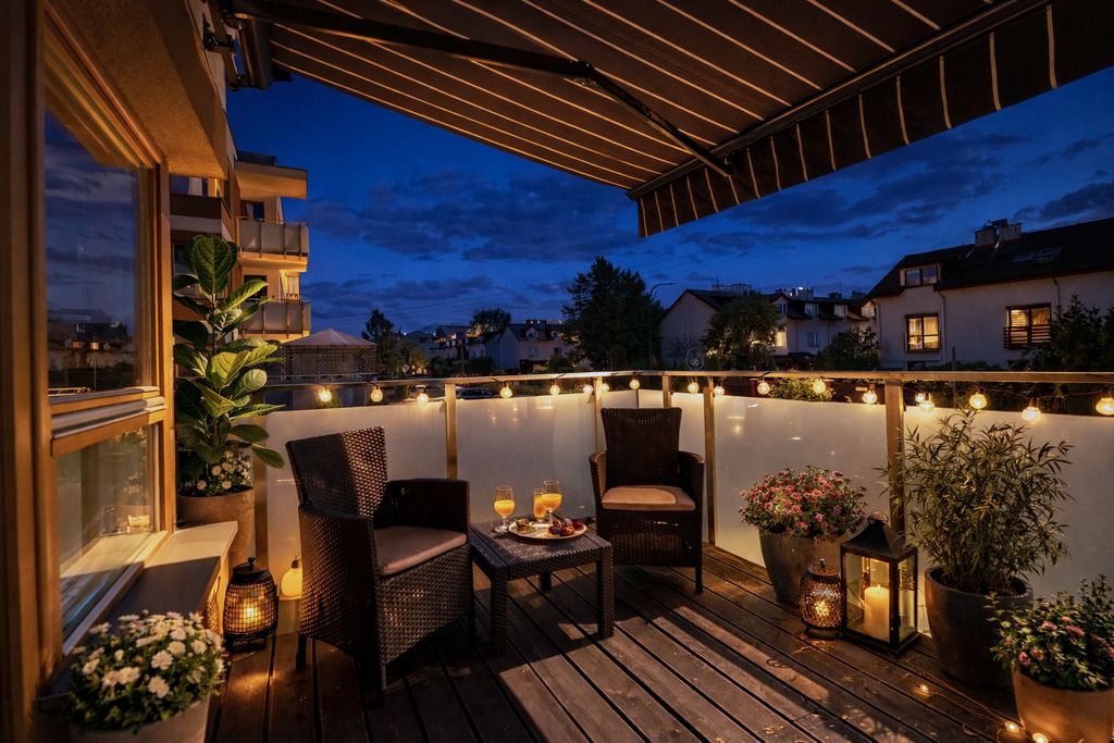 40-metrowy taras jak prywatny ogród  jasne mieszk