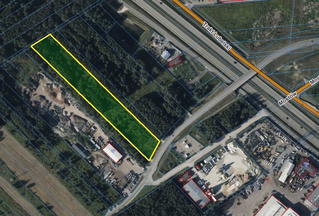 Działka inwestycyjna przy trasie S17 (W-wa/Lublin)