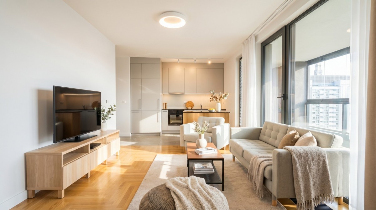 NOWOCZESNY APARTAMENT NA 12 PIĘTRZE GRZYBOWSKA 37