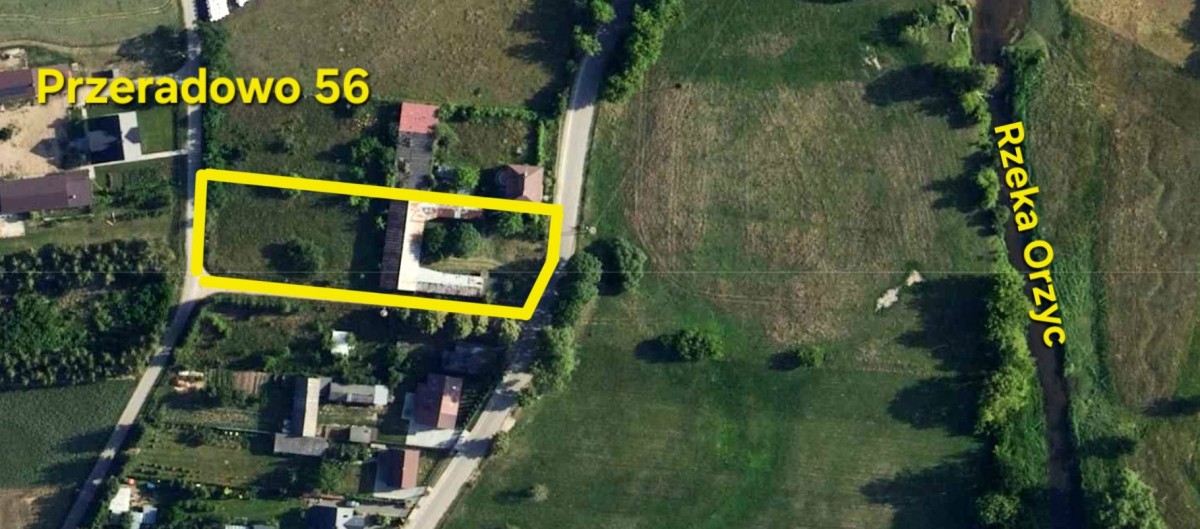 Grunt 3400m² + Zabudowania gosp. 600m²