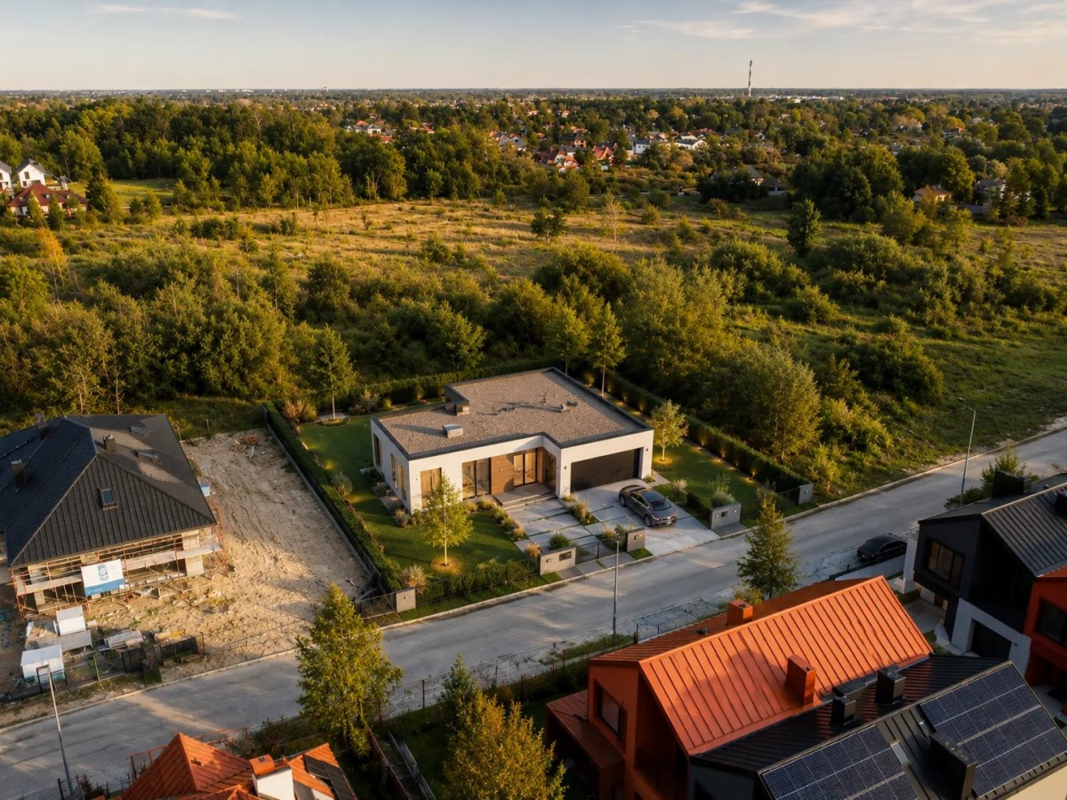 Działka pod dom lub bliźniak / Asfaltowy dojazd