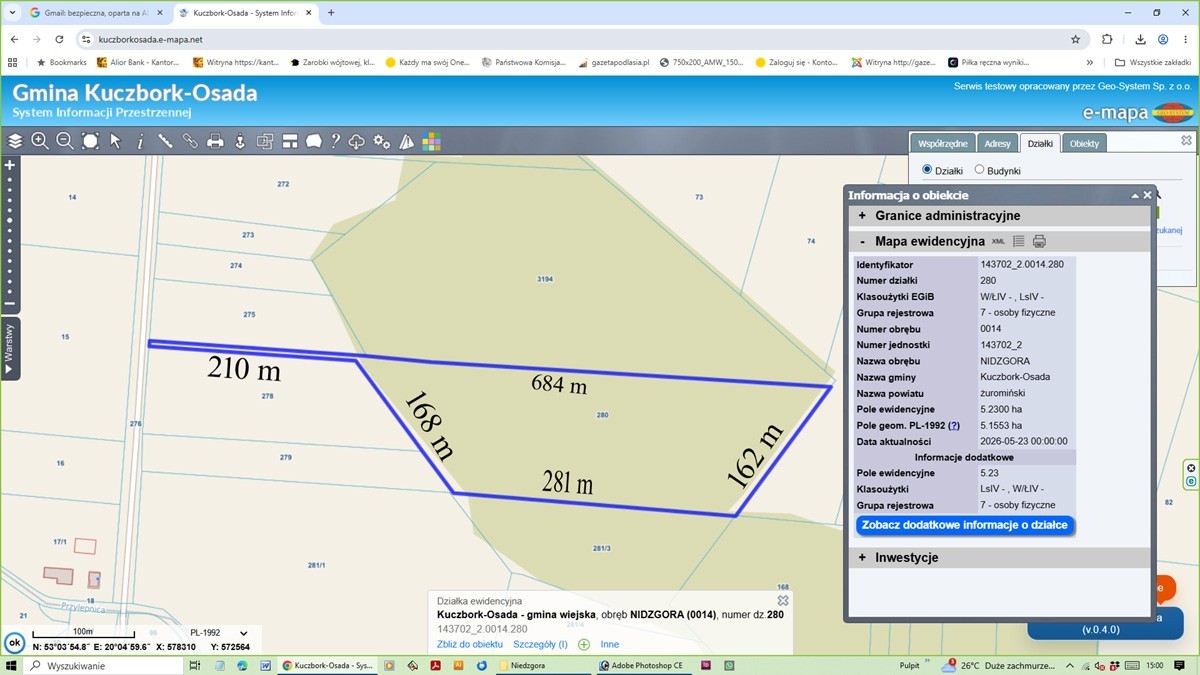 Na sprzedaż las o powierzchni 5,23 ha – olcha