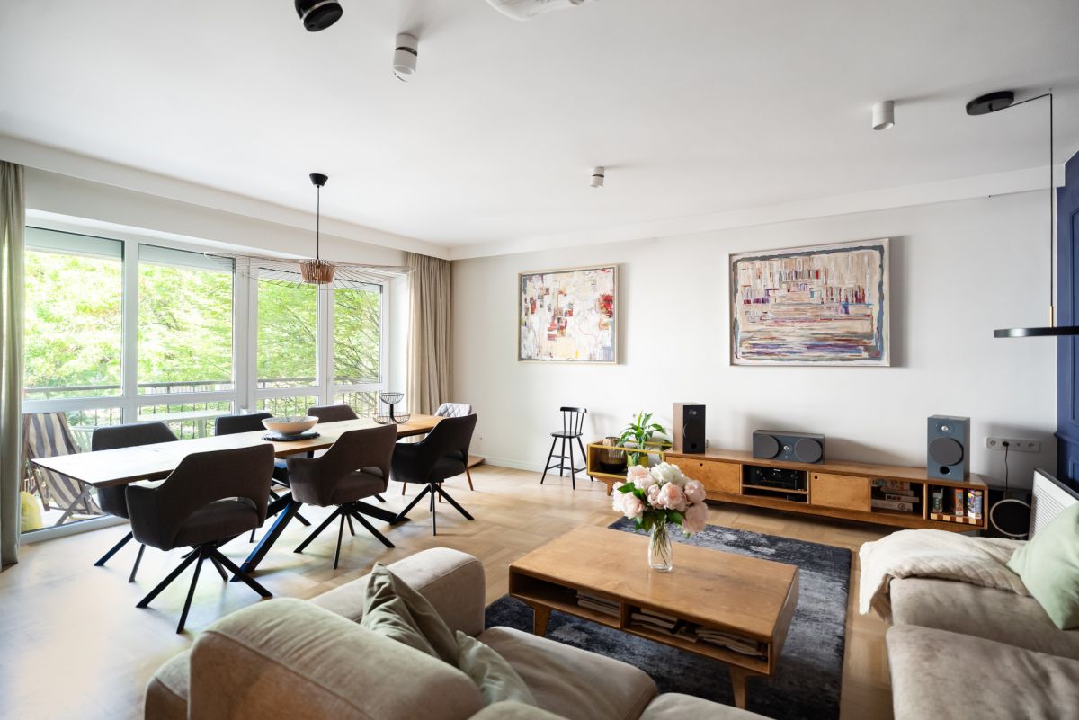 140 metrowy apartament na starej Saskiej Kępie