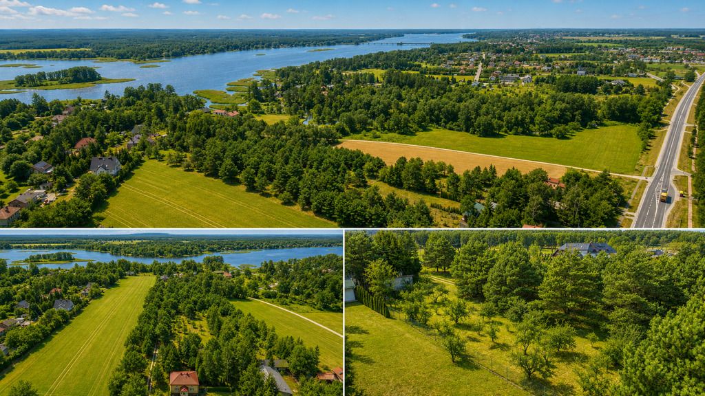 Sad i pół bliźniaka nad Narwią na działce 1708m2