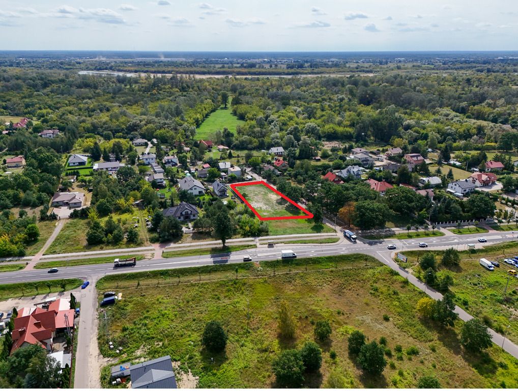 Działka 2078 m²  MPZP MN/U dom  biznes Skierdy
