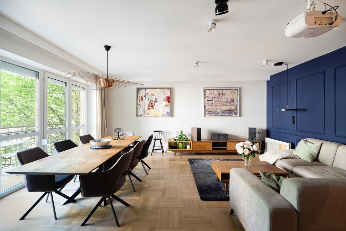 140 metrowy apartament na starej Saskiej Kępie