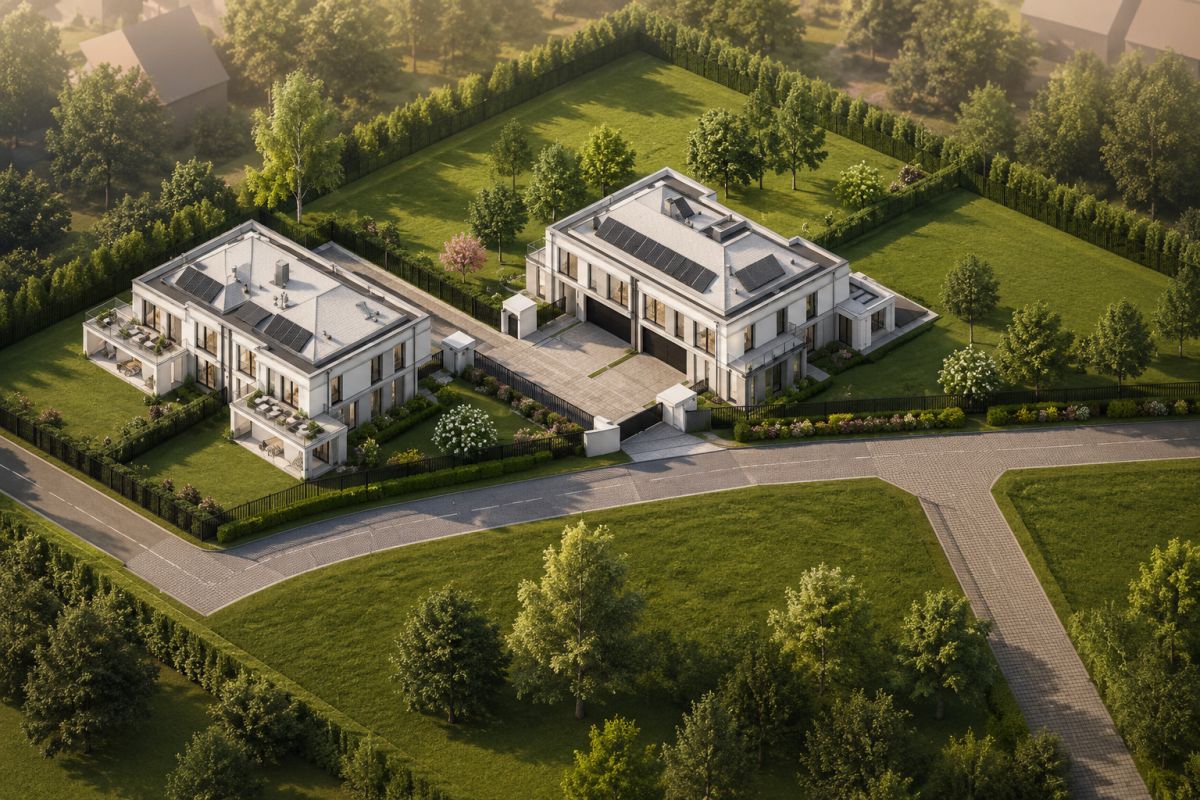 4 domy | PnB | działki około 1.000 m2 | odrolnione