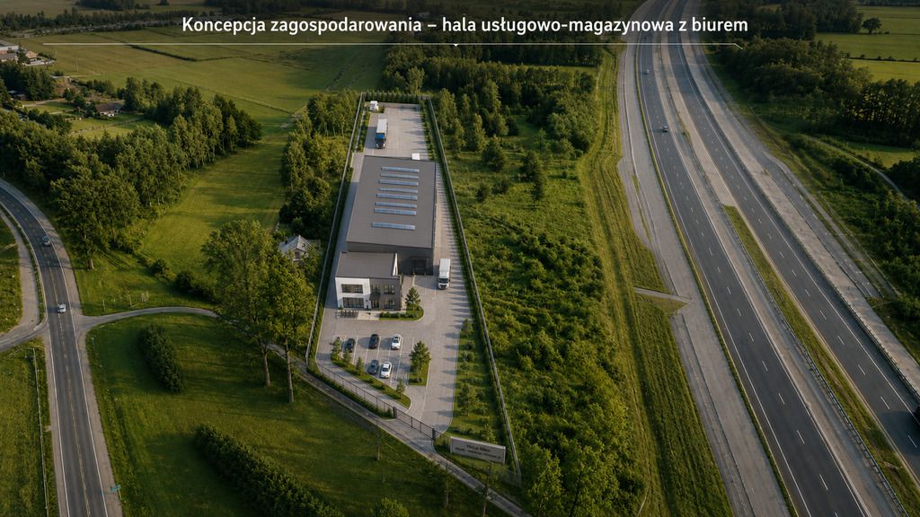 Usługowo-Przemysłowy-Droga Asfaltowa-A2-0,92 ha