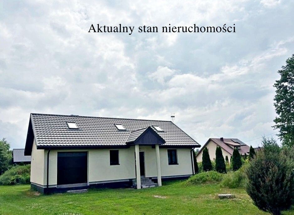 Nowy, parterowy dom  poddasze-na działce 1000 m2