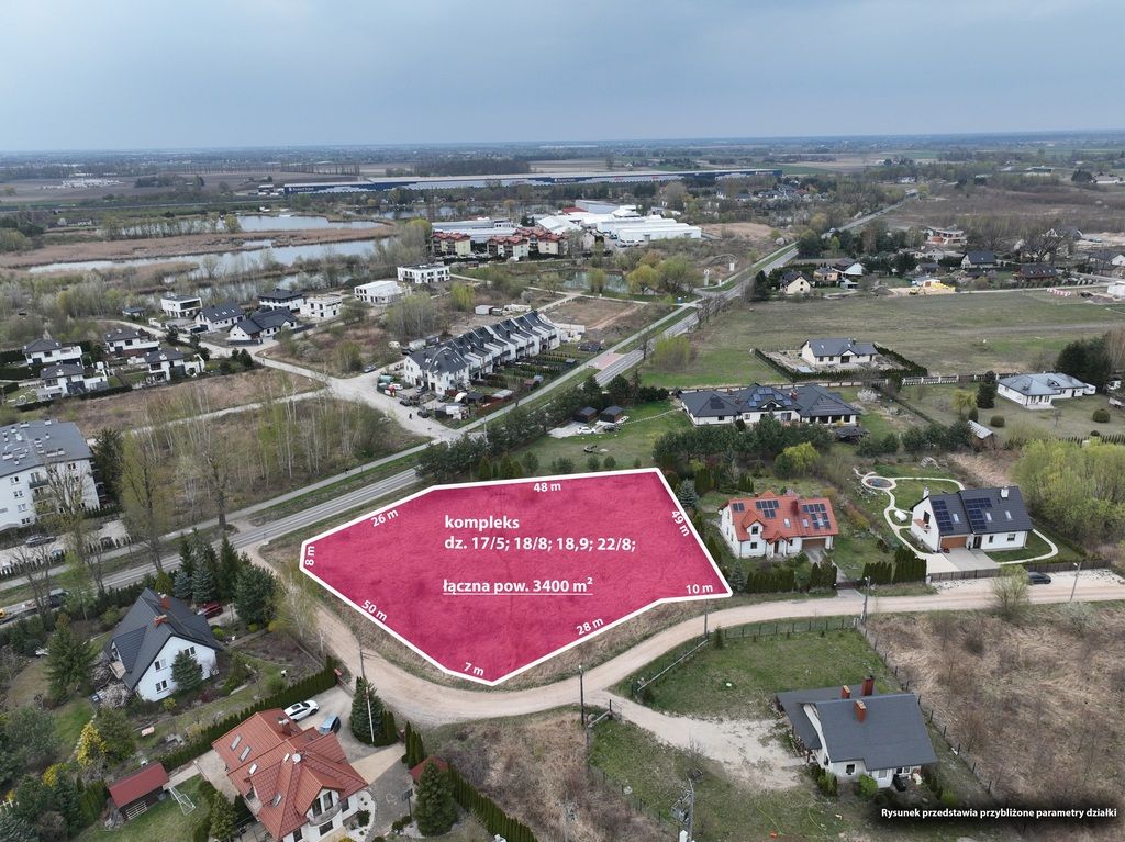 Kompleks działek inwestycyjnych, koło Grodziska M.
