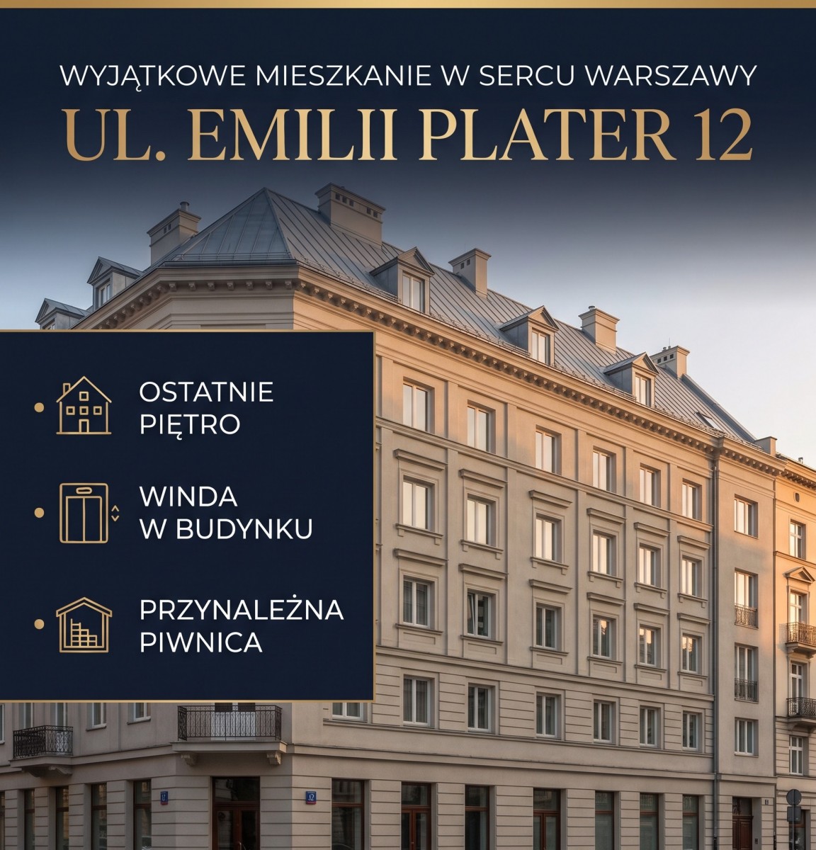 WYJĄTKOWE MIESZKANIE W SERCU  WARSZAWY