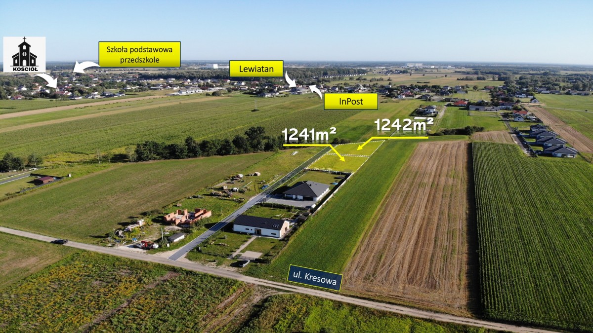 WOLA RASZTOWSKA  |  DZIAŁKA 1241 m² | WZ W TRAKCIE