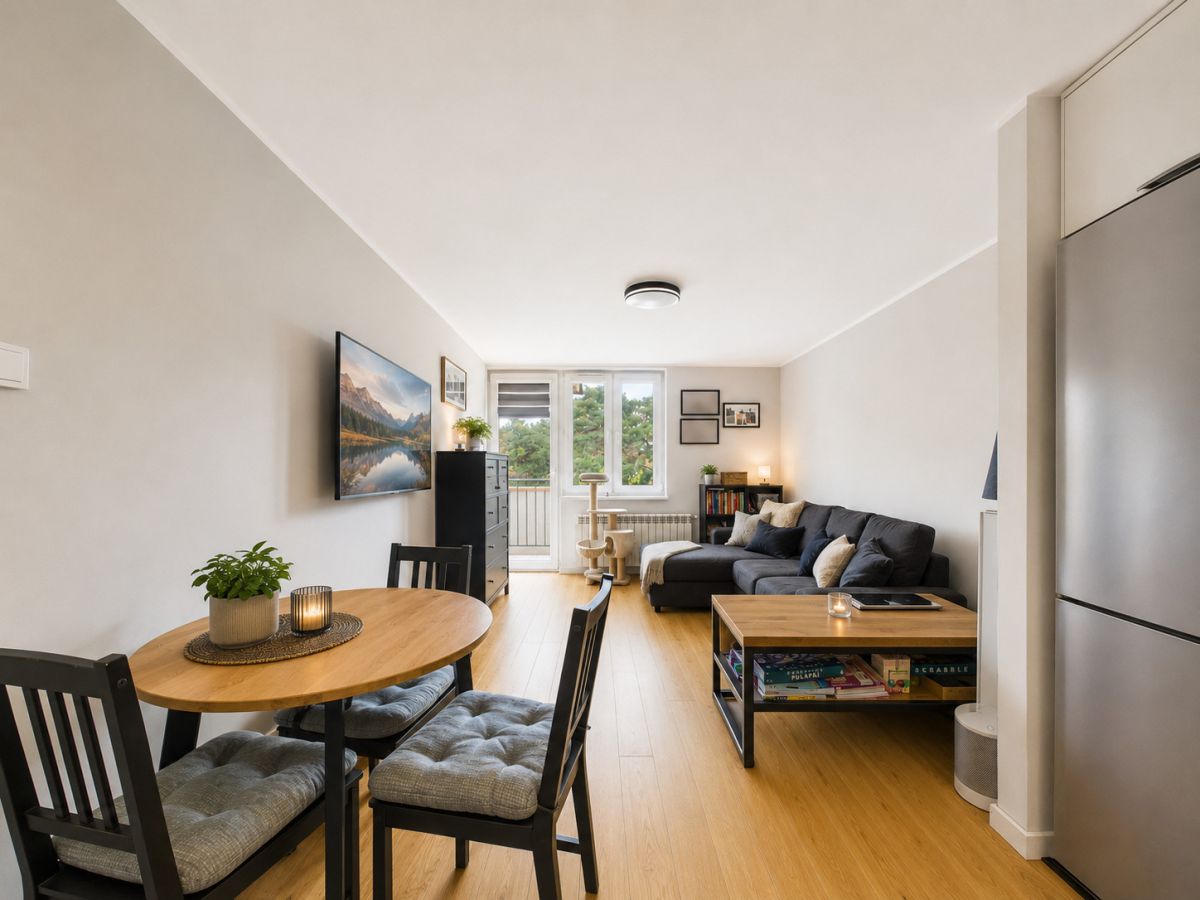 2 pokoje | 38 m² | balkon | widok na sosny