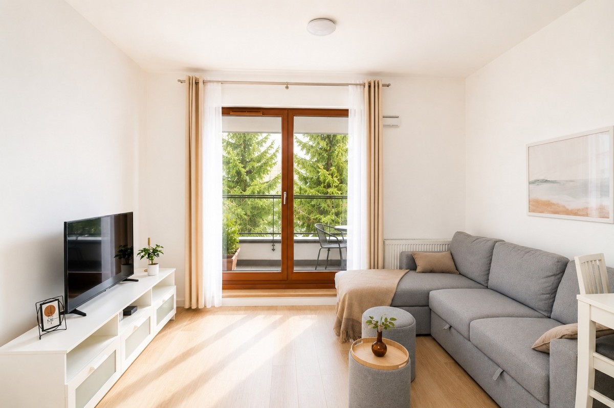 Holm House Skanska | 2 pokoje z dużą loggią | gara