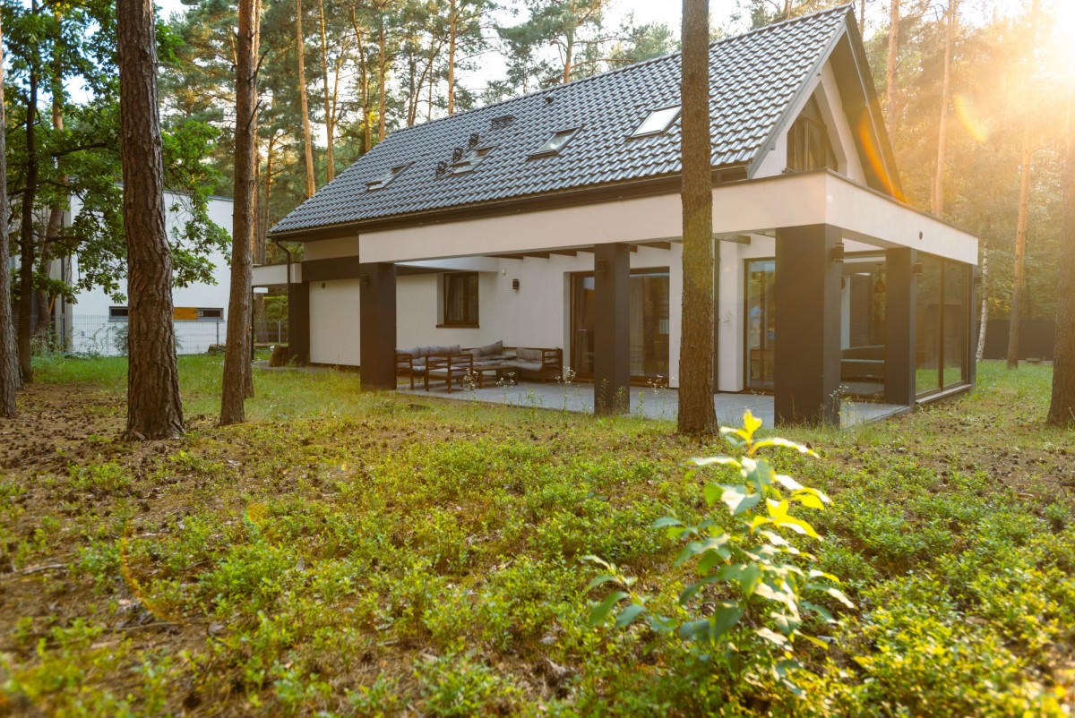 DOM PREMIUM WŚRÓD LASU | 2021 | 1252 m² DZIAŁKI