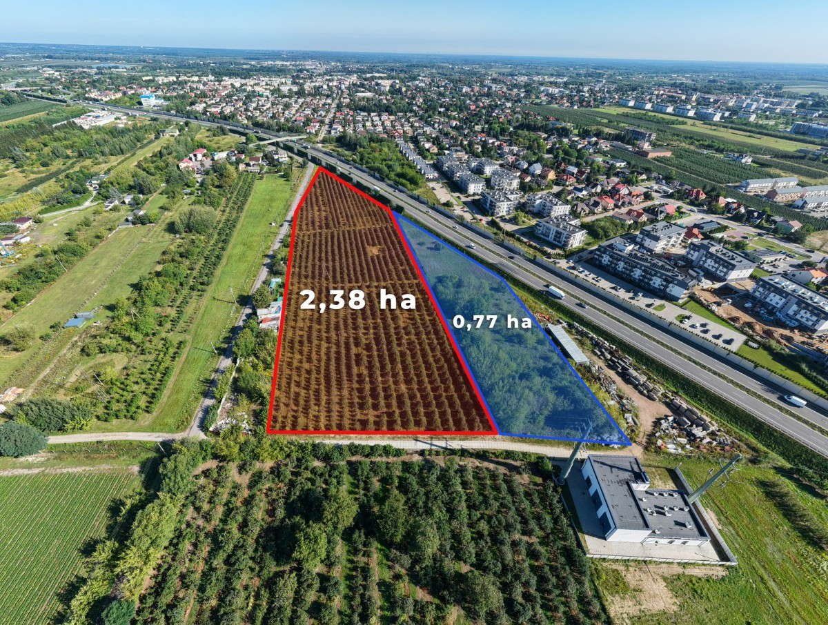 Teren Inwestycyjny 2,38 ha – GRÓJEC – S7