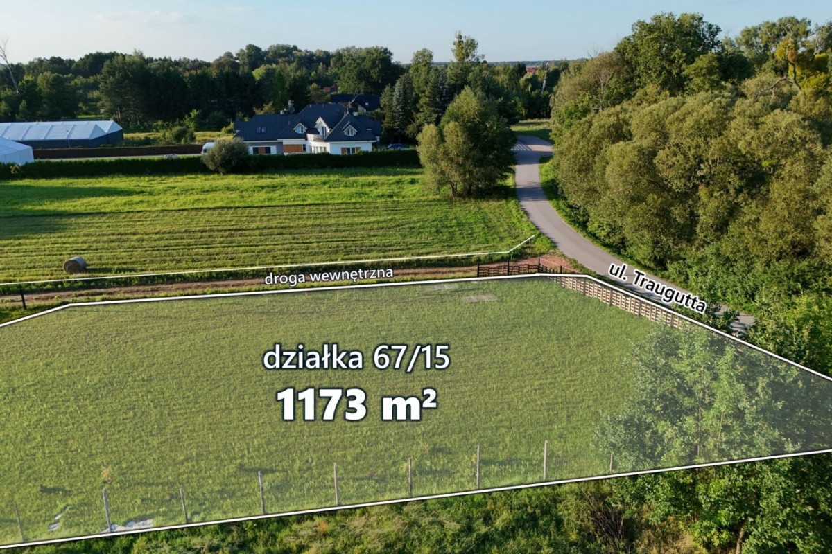 Działka budowlana 1173 m² z warunkami zabudowy