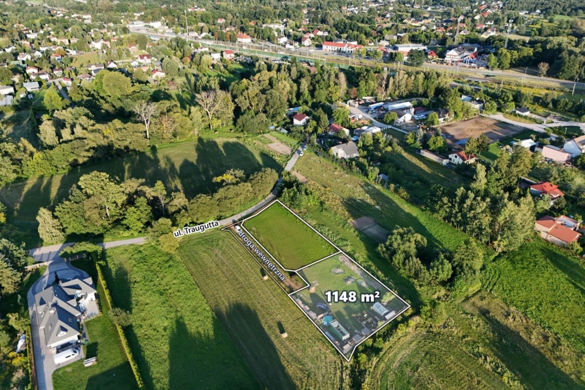 Działka budowlana 1148 m² z warunkami zabudowy