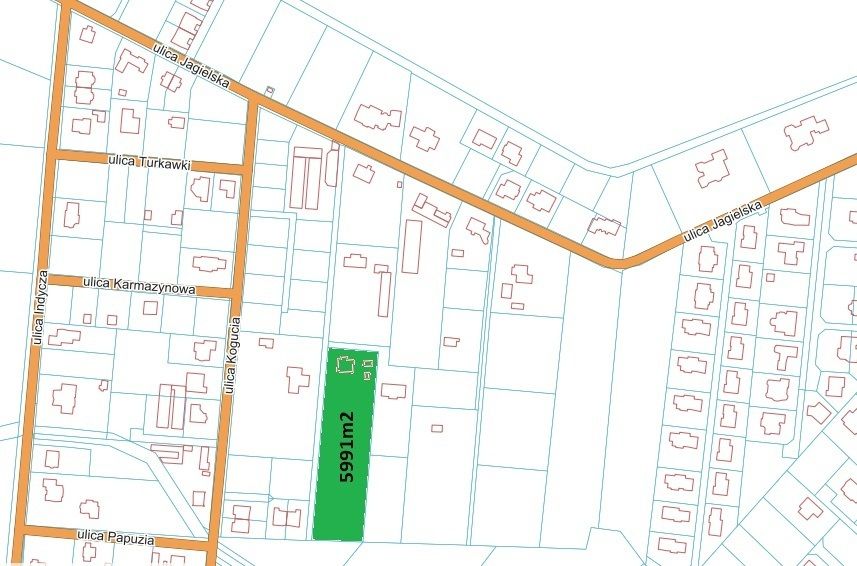 Działka zabudowana ok. 6000m2
