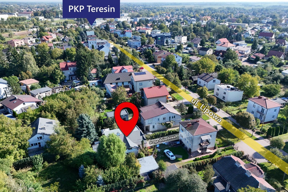 Dom 94 m² na działce 770 m² – Teresin, ul. Lipowa
