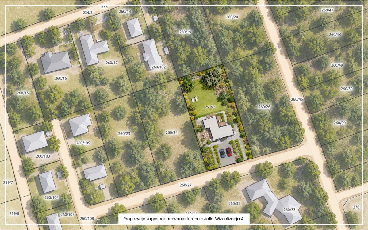 Działka 3020 m² | Łoś | MPZP MN1